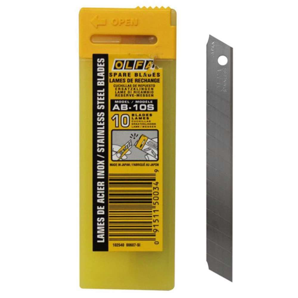 Olfa Cutter & Blades Olfa Blade Ab-10s Replacement Cutting Blade Premium Hardware for Door Cabinet Window Furniture and Interior Use